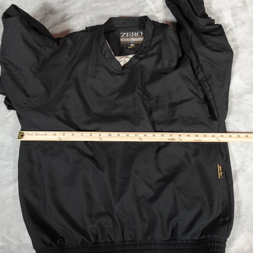 Vintage Zero Restriction Gore Tex Pullover Mens Large Golf Outdoors Black - Picture 13 of 15